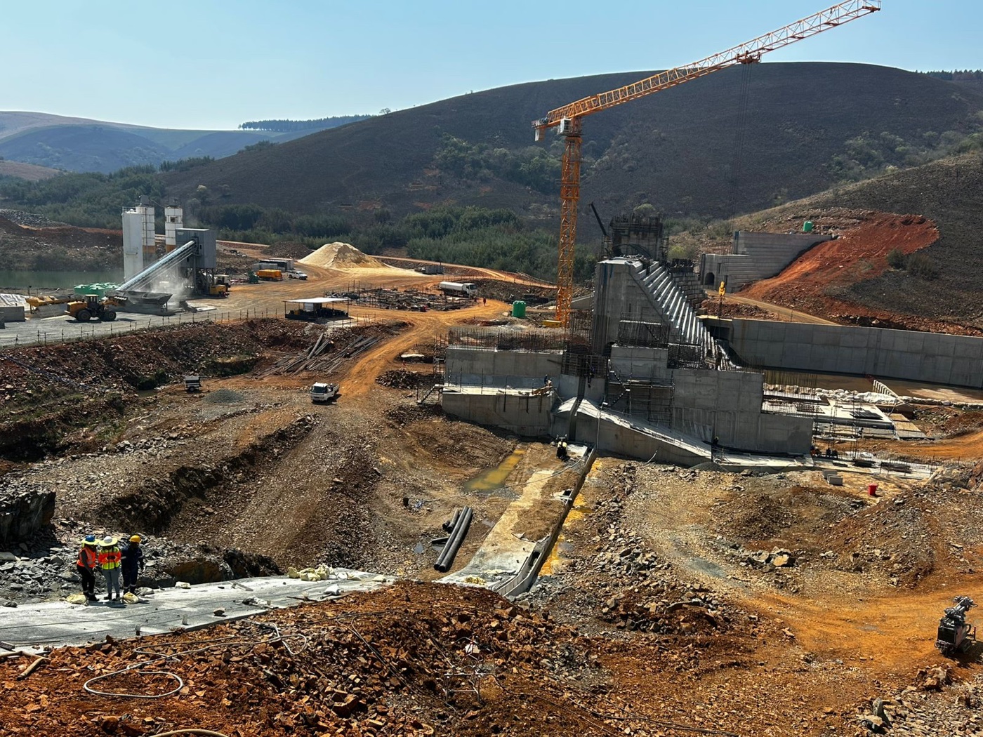 Gabosch Dam Phase 4 construction site overview image 26